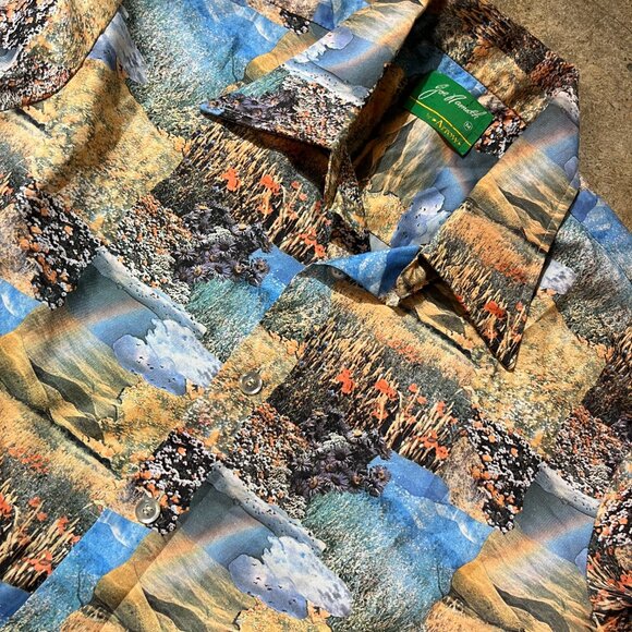 Vintage 1970s Joe Namath by Arrow All-over Photo Print Shirt - Picture 3 of 5